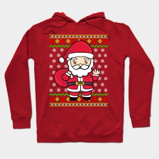 Kawaii Santa Claus Manga Japanese Ugly Christmas Sweater Hoodie